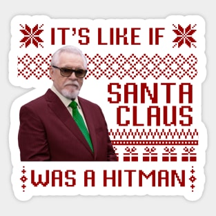 Logan Roy Christmas Succession Quote Sticker